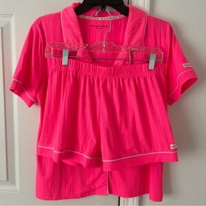Rampage bright pink shorts pajamas set
